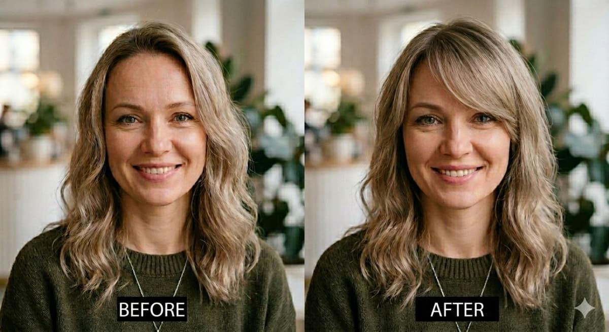 Softer movement, a lighter front section, and a more modern shape can make hair look fresher
