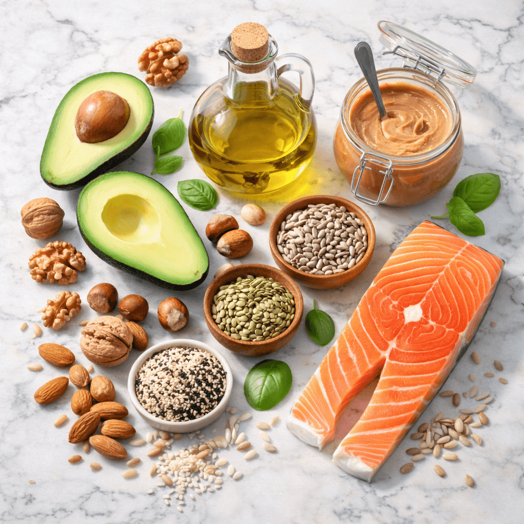 Grasas en una alimentación saludable