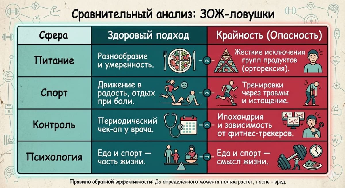 Психологические аспекты чрезмерного ЗОЖ