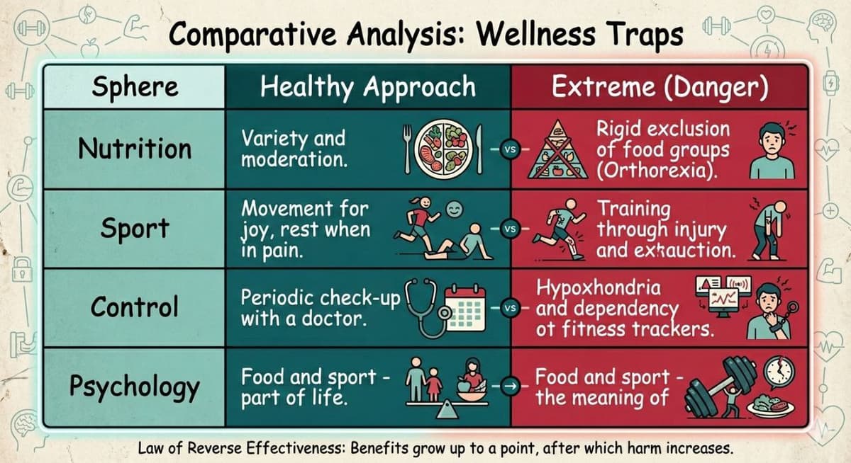 Psychological aspects of excessive wellness