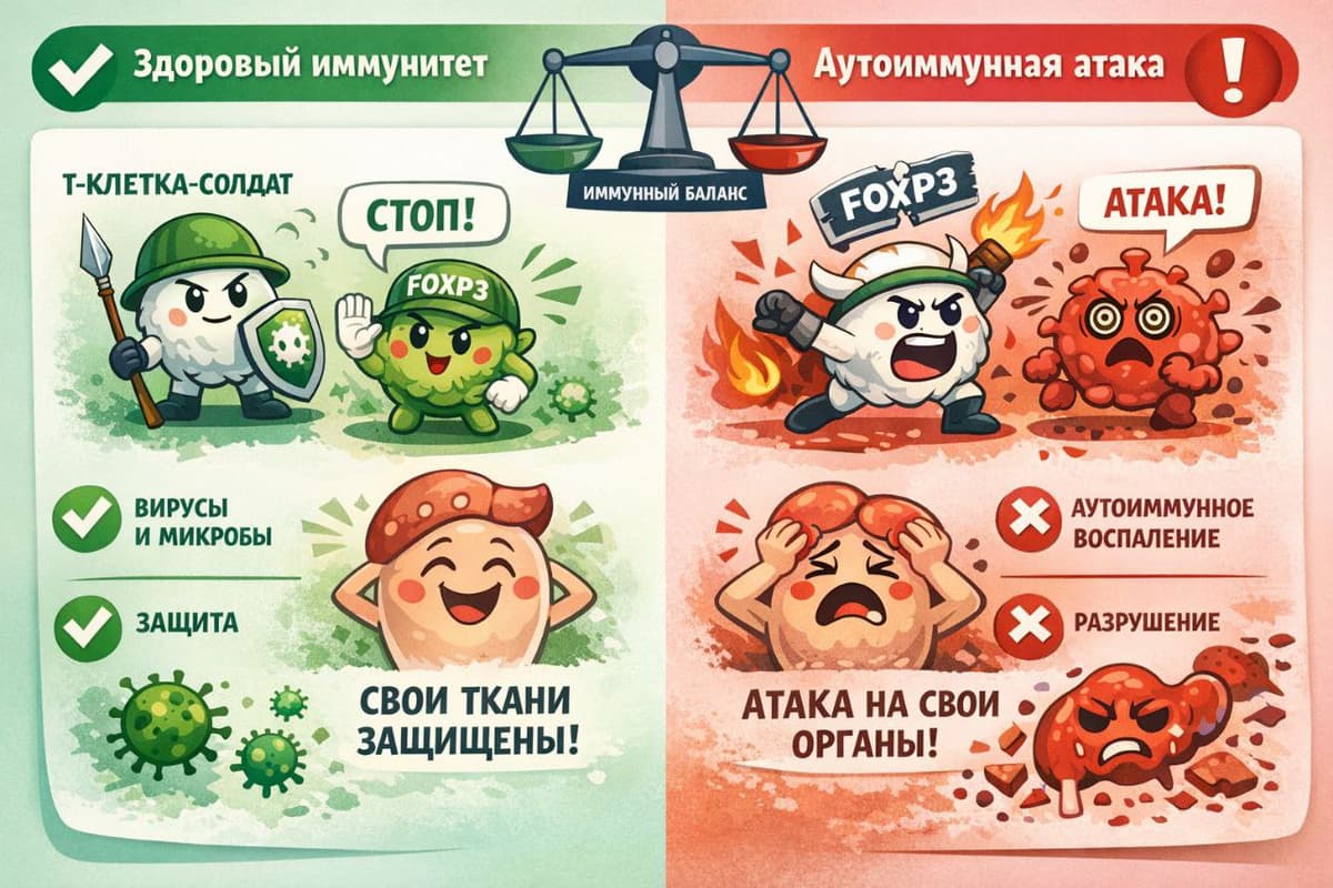 Иммунная система: баланс между защитой и саморазрушением