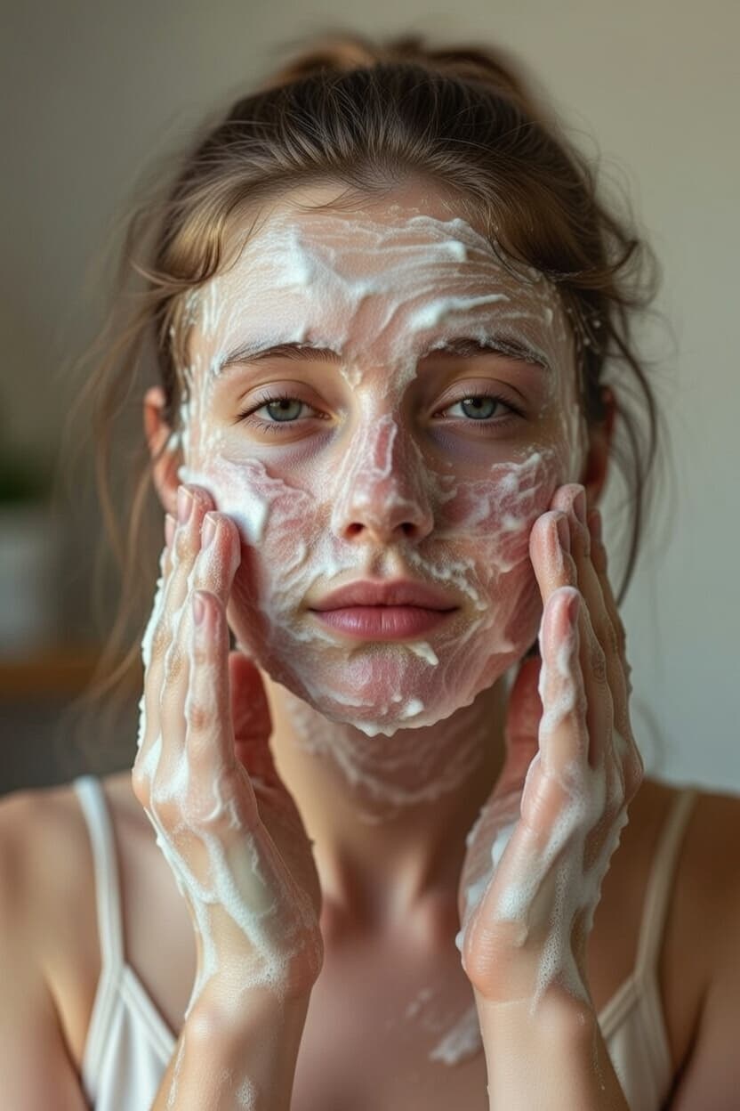 Gentle skin cleansing: soft products instead of aggressive scrubs