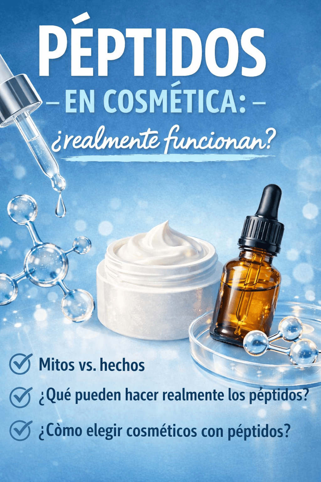 Mitos y hechos sobre péptidos en cosmética
