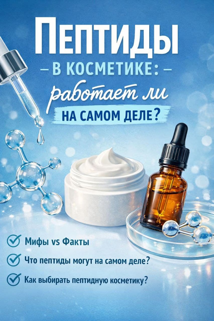 Мифы и факты о пептидах в косметике