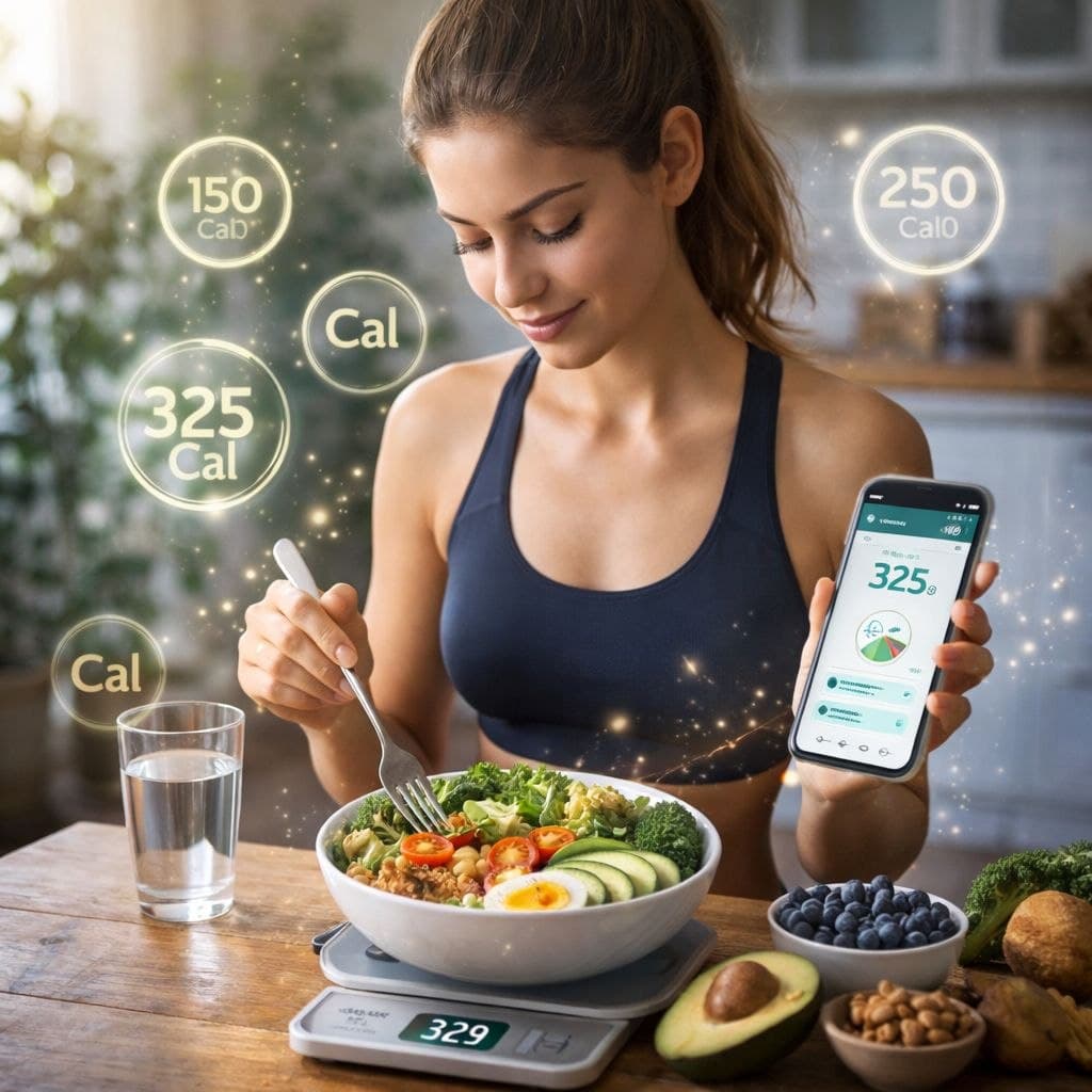 Seguimiento de calorías y nutrición saludable