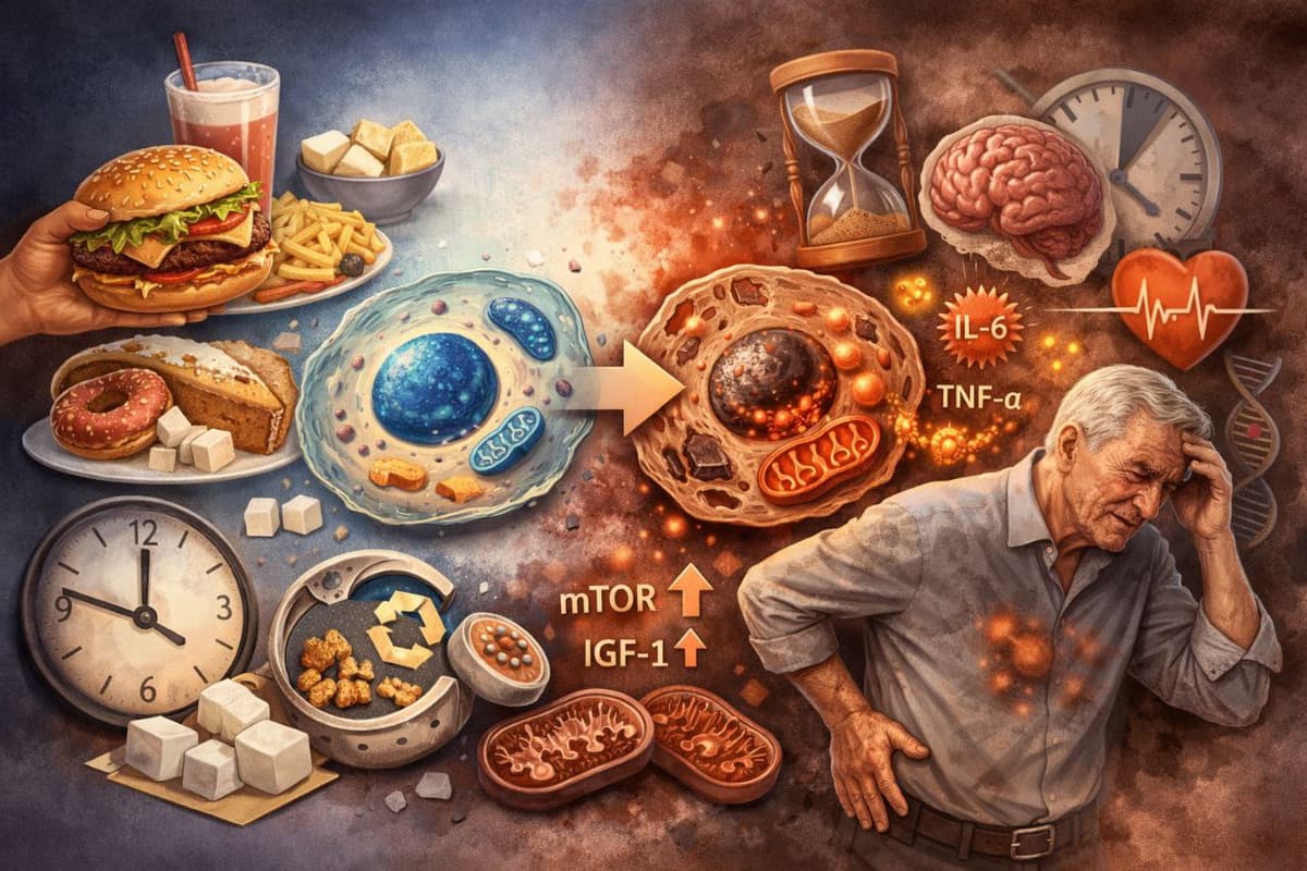 Impacto de la nutrición poco saludable a nivel celular