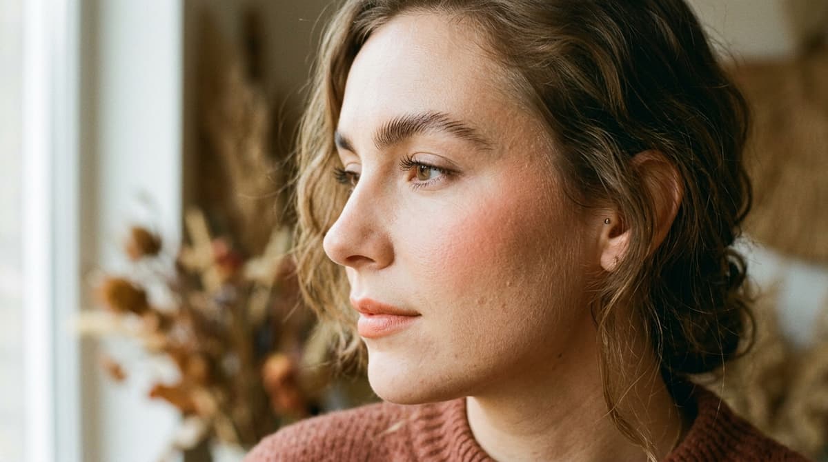 Close-up of a woman