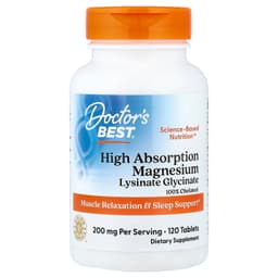 Doctor's Best High Absorption Magnesium 100% Chelated with TRAACS