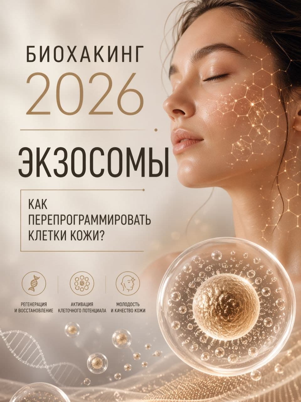 Инфографика: Экзосомы и биохакинг в 2026 году