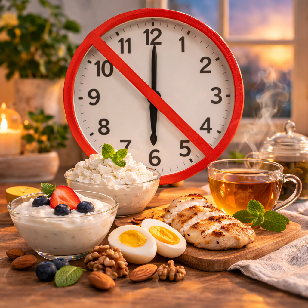 Evening meals and the clock