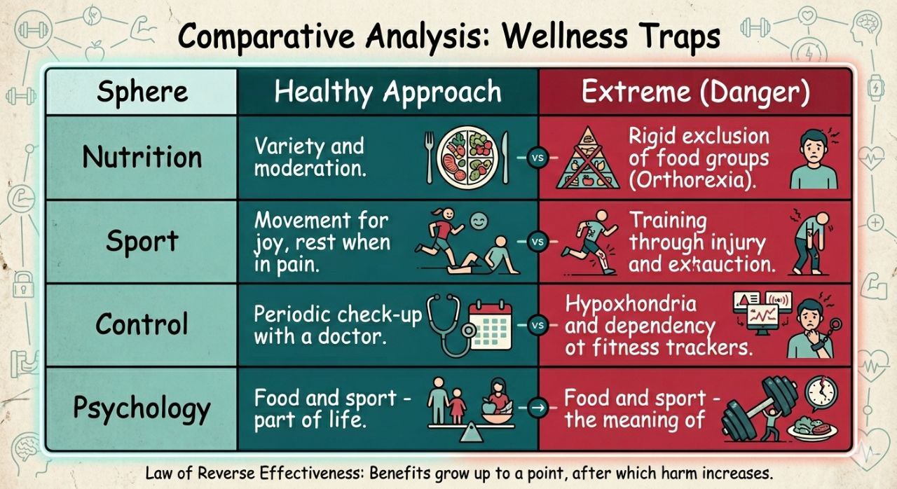 Psychological aspects of excessive wellness