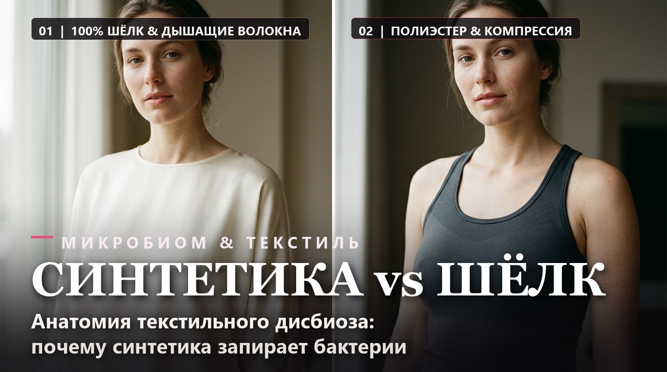 Макросъемка структуры волокон: натуральный органический лен и шелк в сравнении с синтетической полиэстеровой сеткой