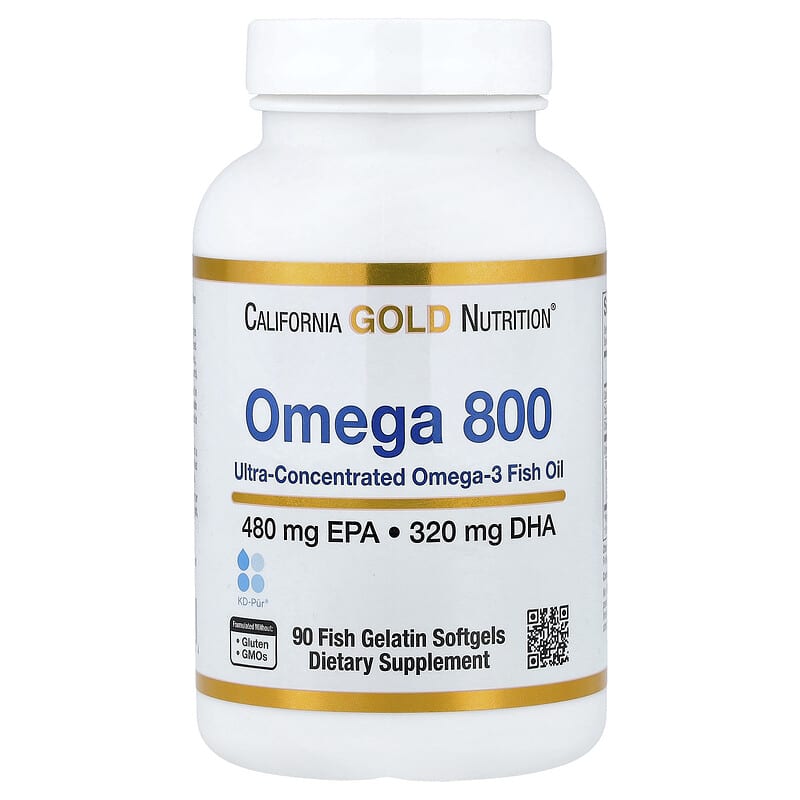 California Gold Nutrition Omega 800 Ultra-Concentrated Fish Oil