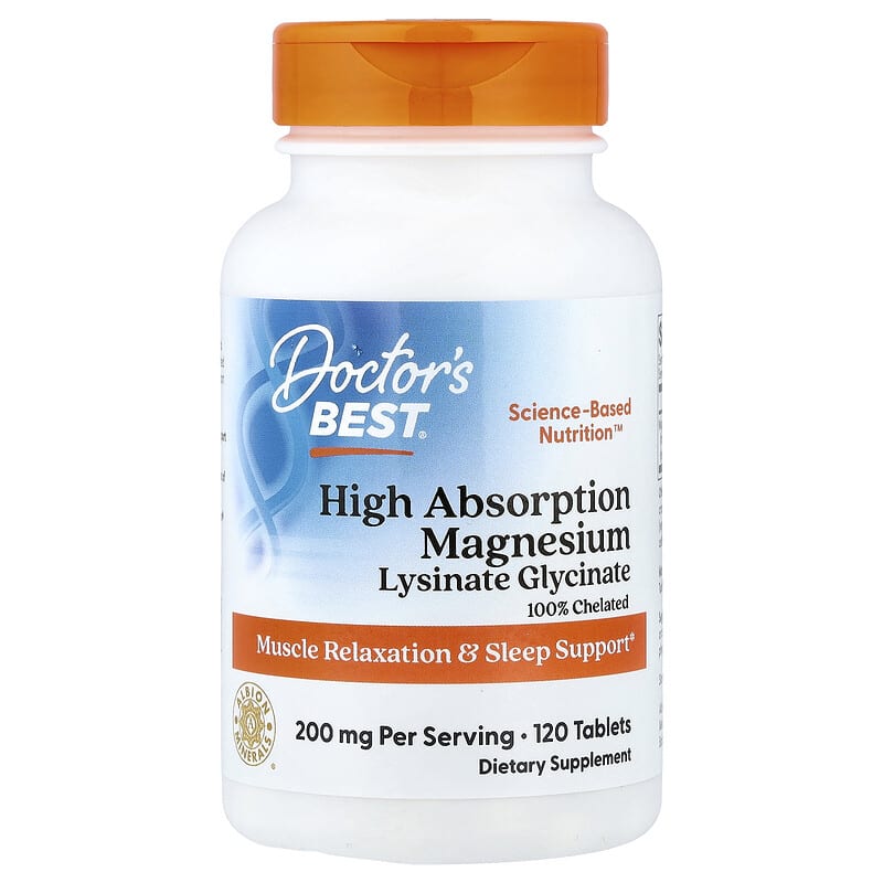Doctor's Best High Absorption Magnesium 100% Chelated with TRAACS