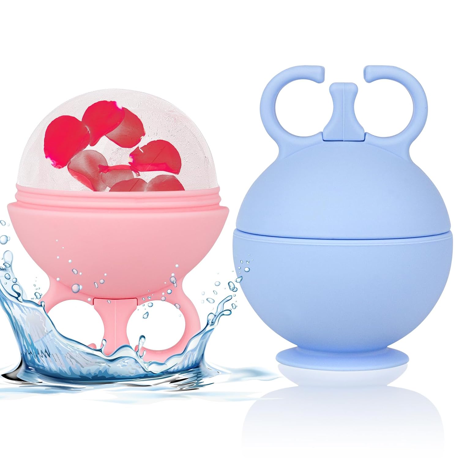 2-Pack Silicone Facial Ice Roller Mold for Puffiness
