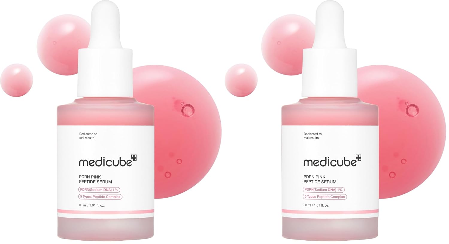 medicube PDRN Pink Peptide Serum with Salmon DNA Pack of 2